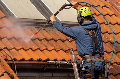 Démoussage et hydrofuge de toiture à Dourdain